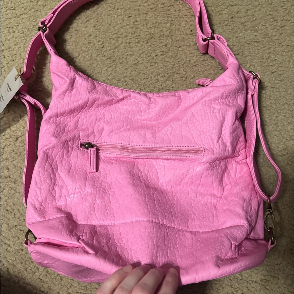 Ampere creations Pink vegan Leather Shoulder Bag - Picture 2 of 3